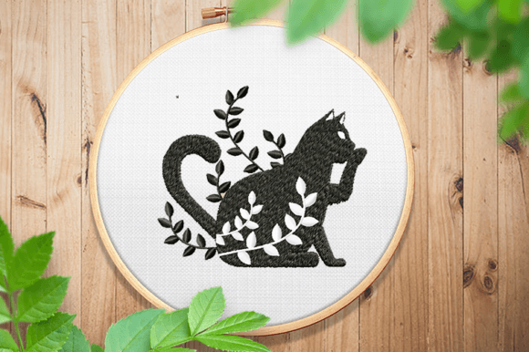 Cute Floral Cat: A Designer’s Stitch-Out Review