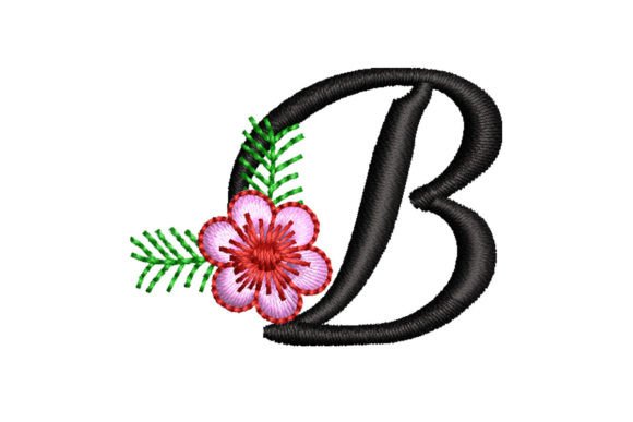 Floral Letter B: Elegant Holiday Embroidery Review