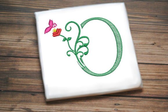 Floral Letter O with Butterfly: Apparel Design Review