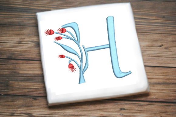 Floral Monogram Letter H: Craft Fair Review