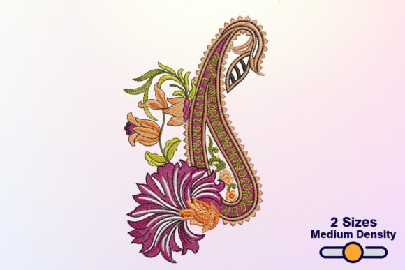 Floral Paisley: Elegant Embroidery for Gifts