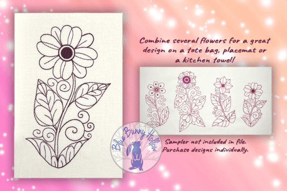 Sophisticated Flower: A Redwork Design Review